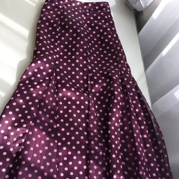 Purple polka dot skirt - Picture 1 of 4